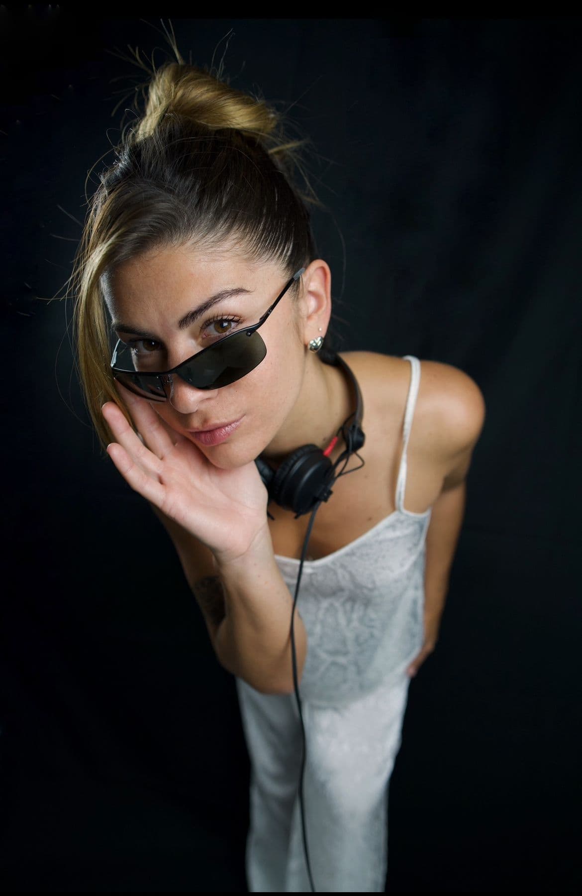 Editorial portrait with sunglasses
